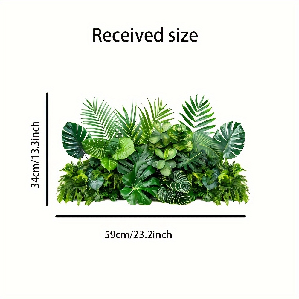 1pc, Leaf And Turtle Leaf Sticker, Plant Wall Sticker, Bathroom, Living Room And Bedroom Decorative Sticker, Toilet Sticker