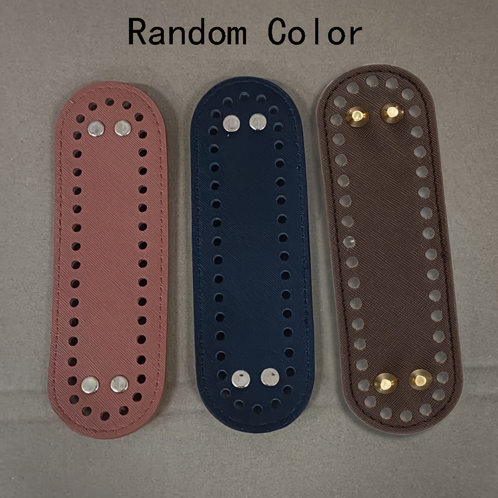 TEMU 3pcs Color Random Woven Bag Bottom, Handmade Yarn Knitted Bag Bottom, Diy Yarn Shoulder Bag Bottom, Luggage Accessories, Diy Wallet Making