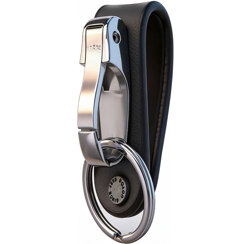 TEMU Keychain For Men, Belt Keychain Titanium Belt Loop Key Holder Belt Key Chain Clips With Detachable Key Ring