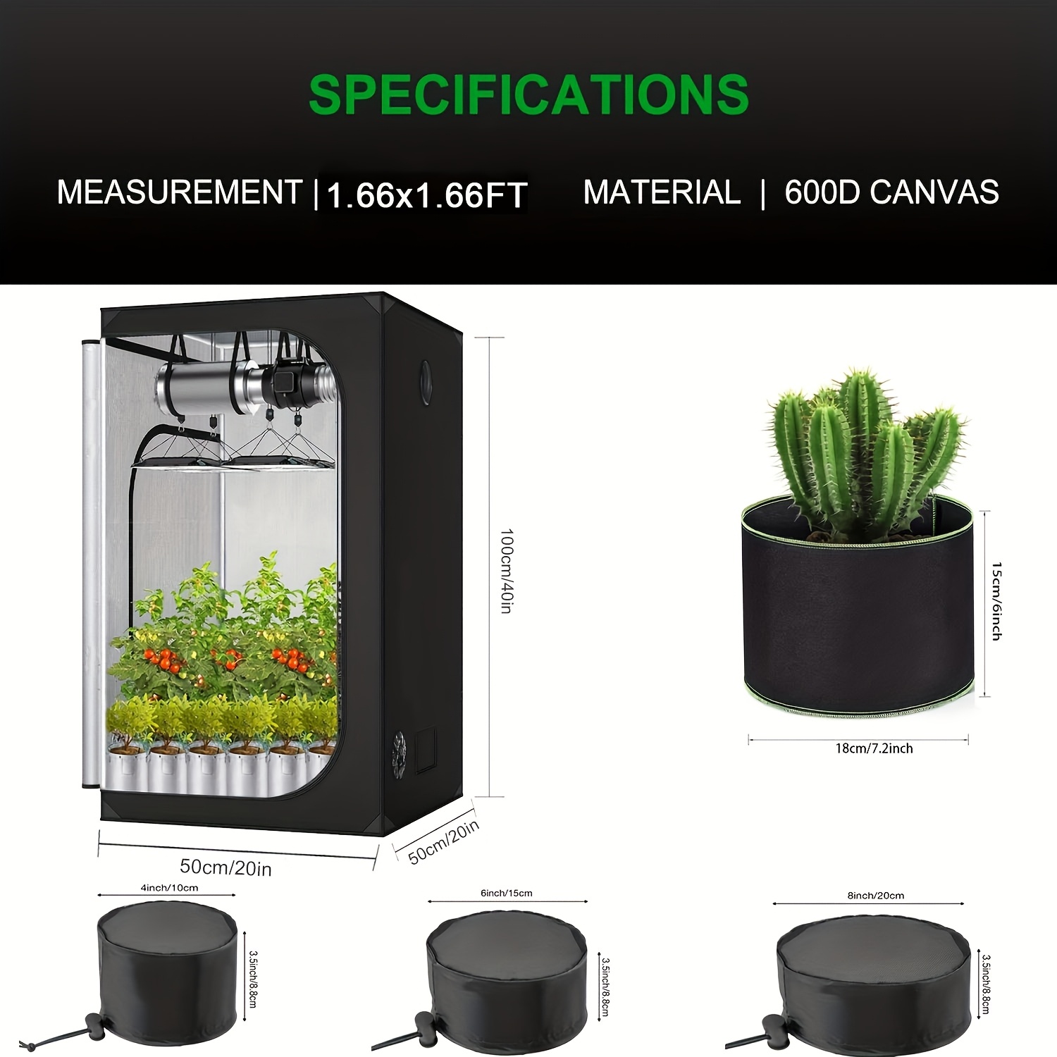 1 pack 1 66x1 66 grow tent 2 pack grow bags 3 pack grow tent - Temu