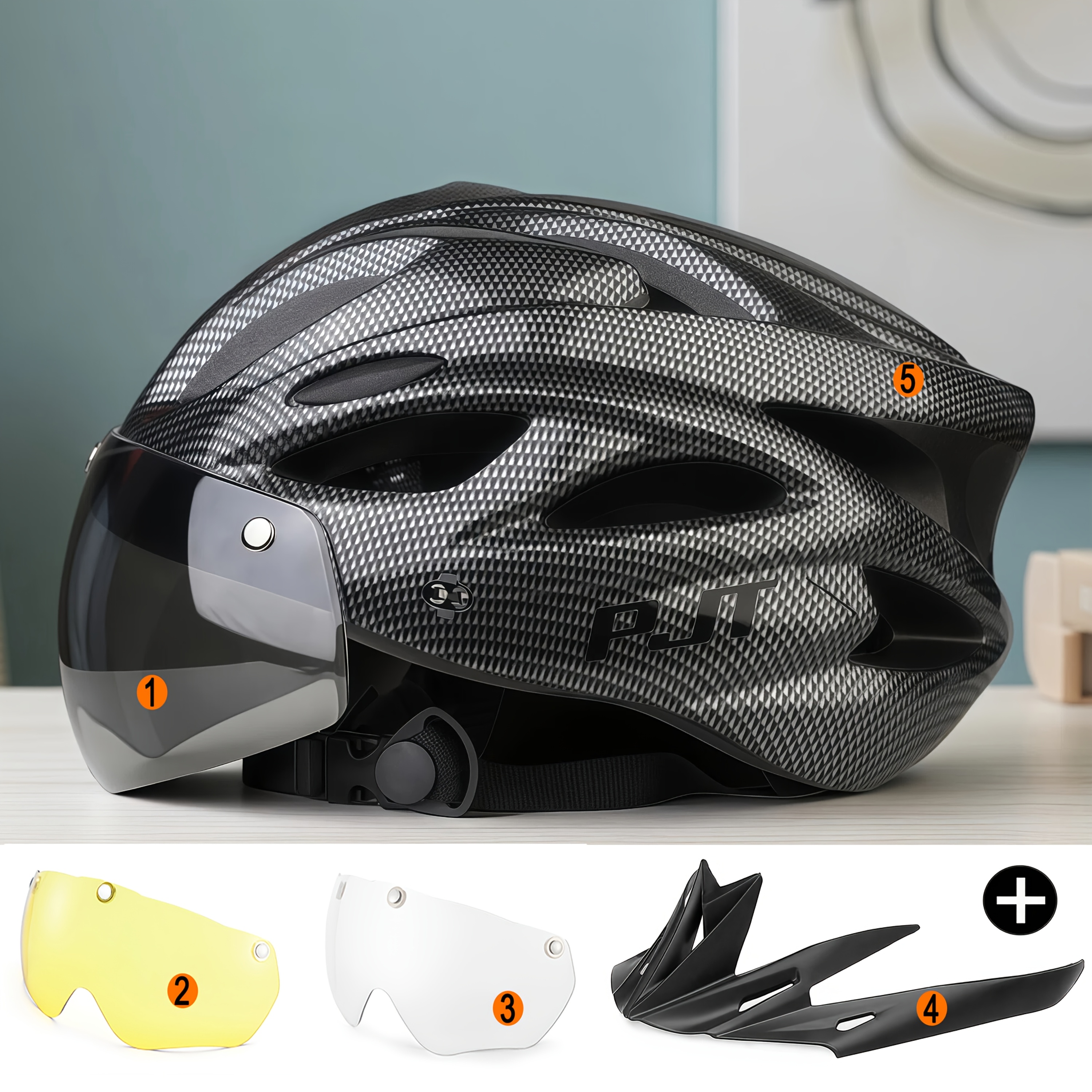 bike helmet with detachable brim Bicycle This ROCKBROS bike helmet with visor and visor is the ideal bike helmet for mountain bike and road bike riding DaBrim Cycling Classic Helmet Visor