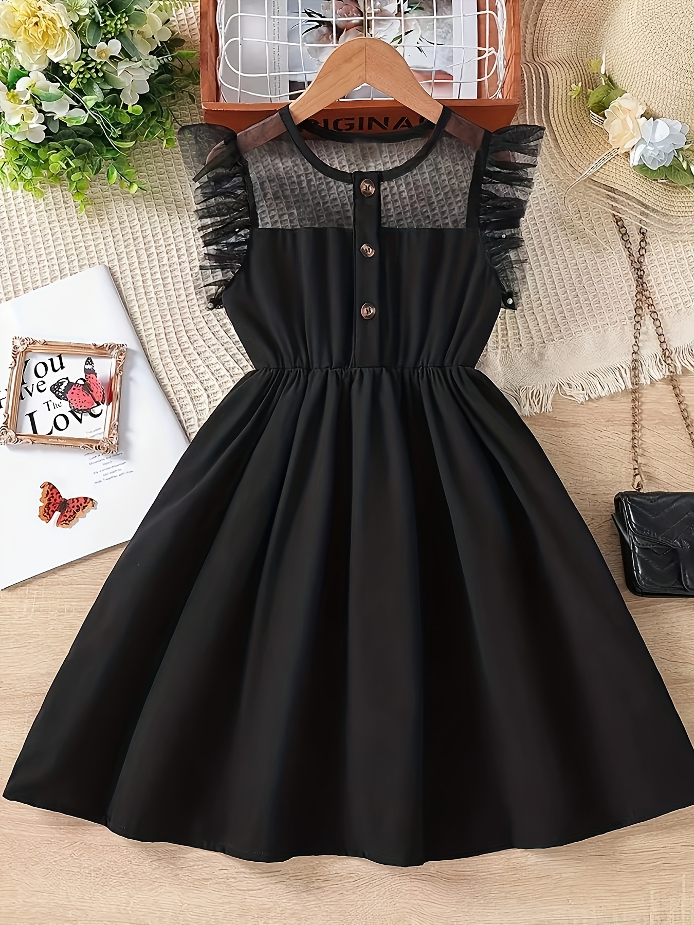 Black Dresses For Girls - Temu United States