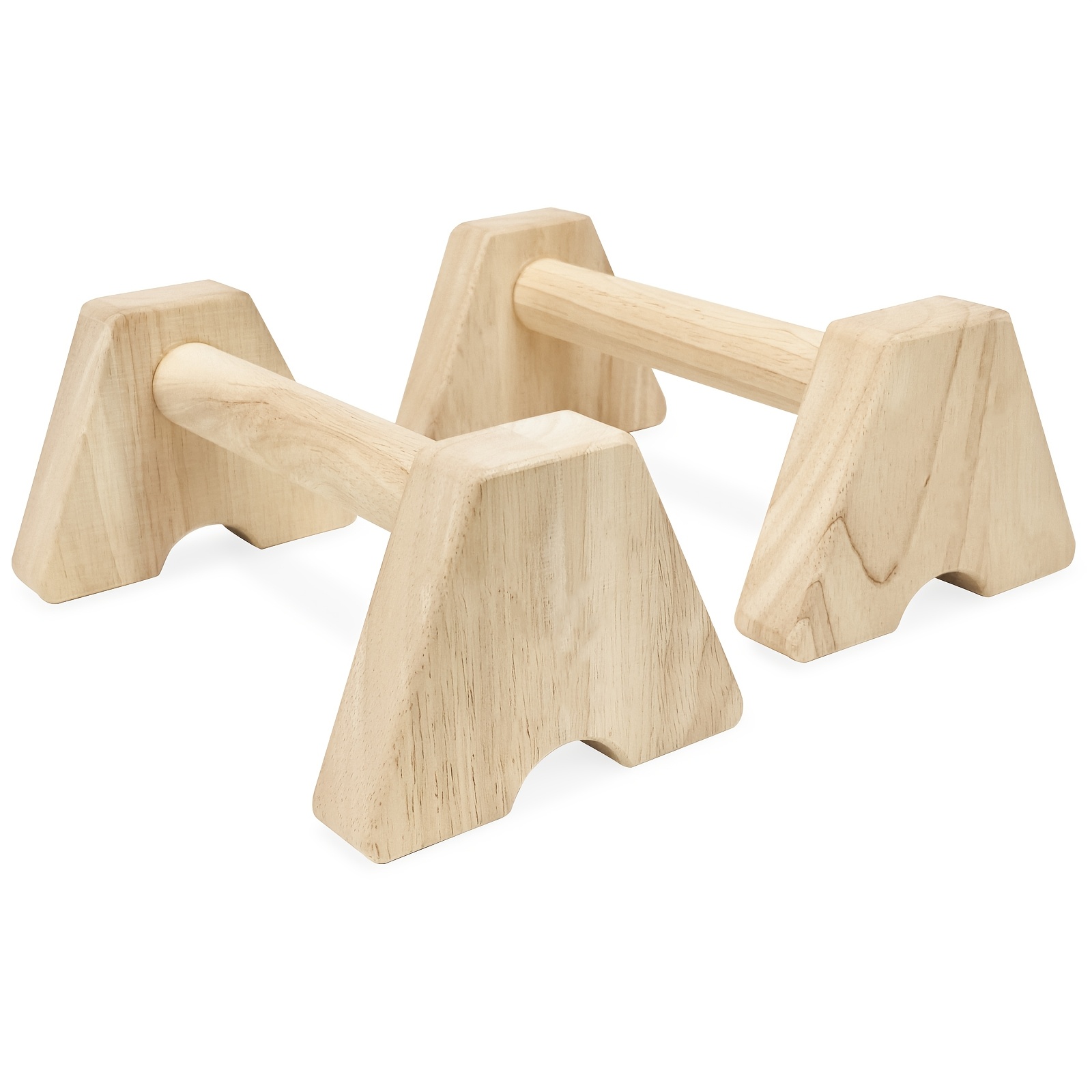 Wooden Parallettes, Push Up Bar Calisthenics Handles L Sit Bars Blocks Gymnastics Equipment