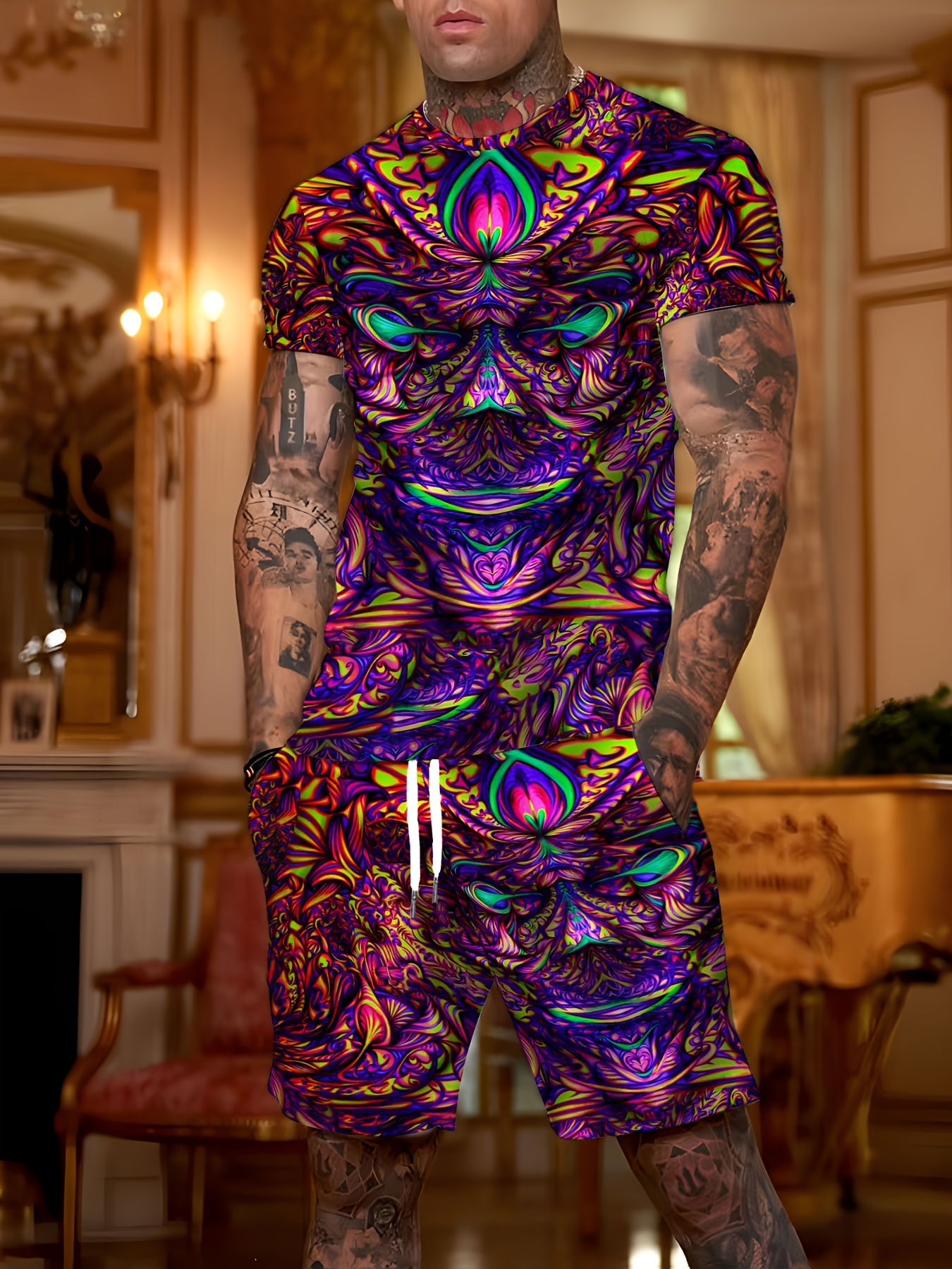 rave outfit hombres en Temu Estados Unidos