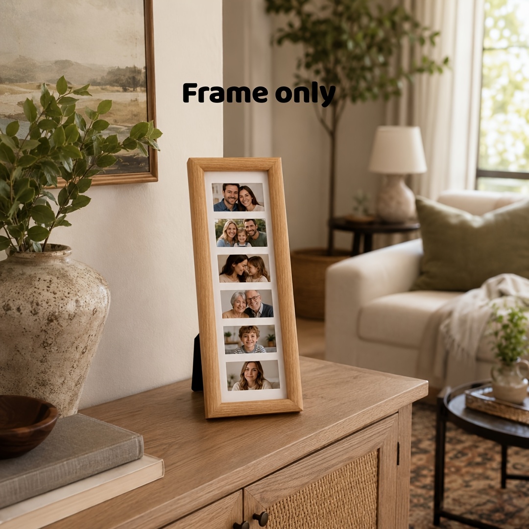 TEMU 1pc Collage Photo Frame, Gallery Wall, Panoramic Display For Wedding, Family, Pet, Couple Photos, Horizontal Or Vertical, Gift For Wedding,