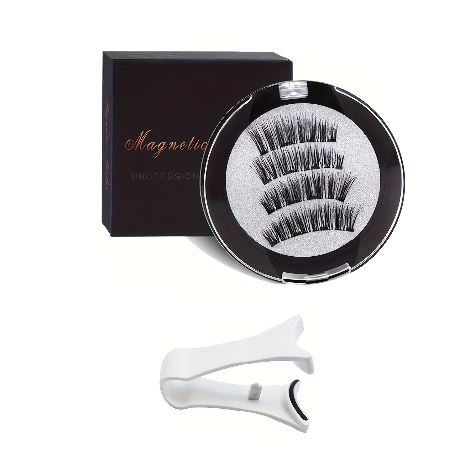 

Magnetic Eyelash Kit: Glue-free, Reusable Natural Look Lashes With Easy-apply Tool - Perfect For Parties & Daily Wear