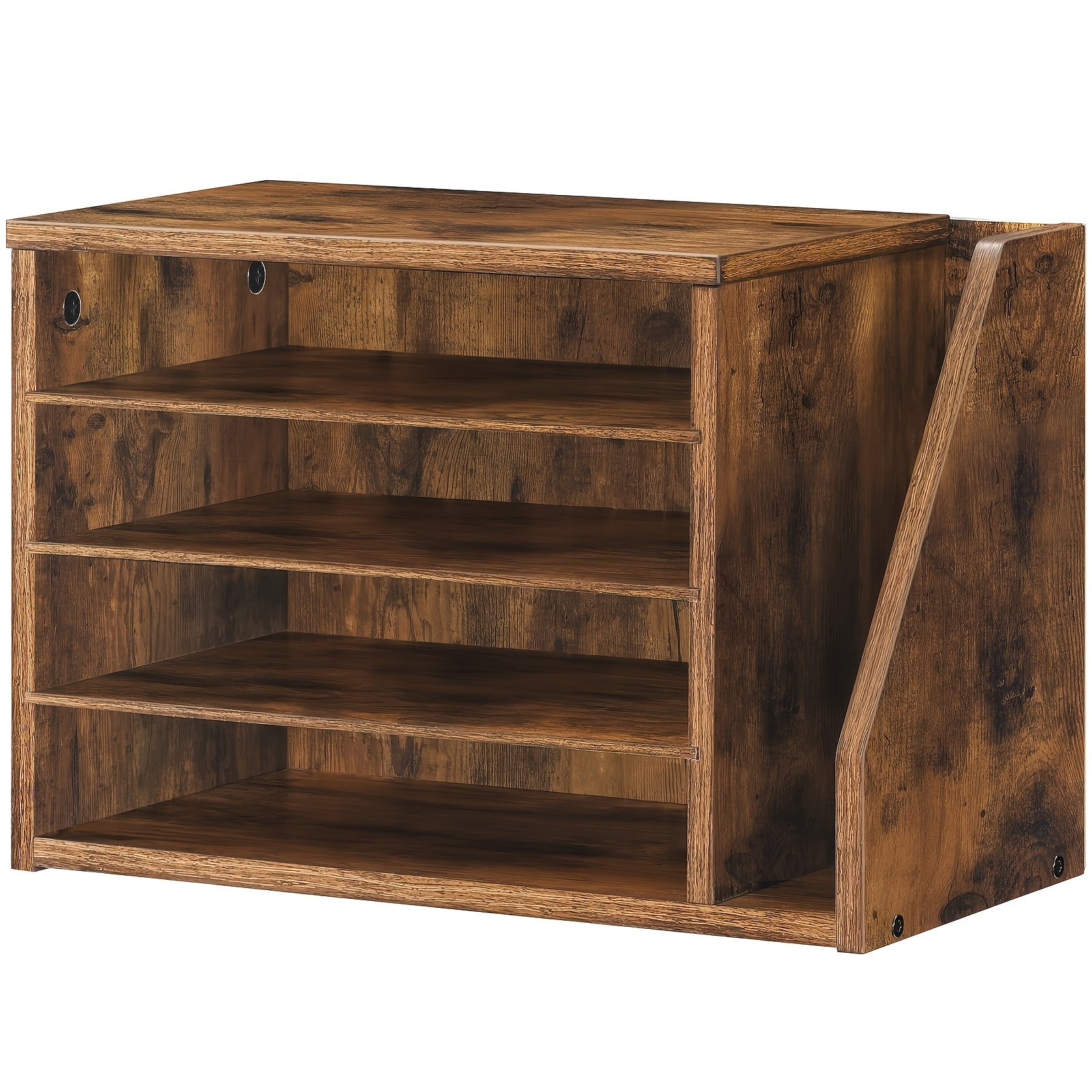 TEMU Vertikale Regale, Holz Desktop Aufbewahrungsboxen, Aktenablage, Briefablage, Desktop Organizer, Büroaufbewahrung; Geeignet zur Aufbewahrung von