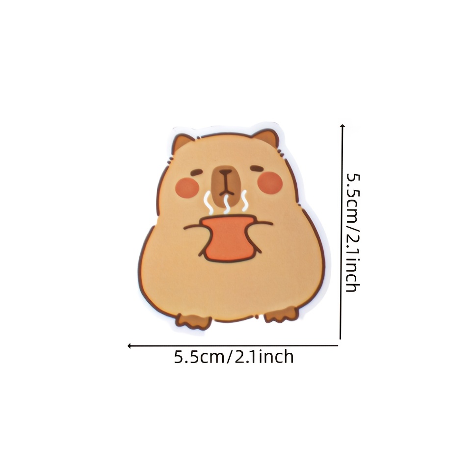 CY2SIDE Capybara Face Stickers Sheets - 36PCS Cute Cartoon Animal Make