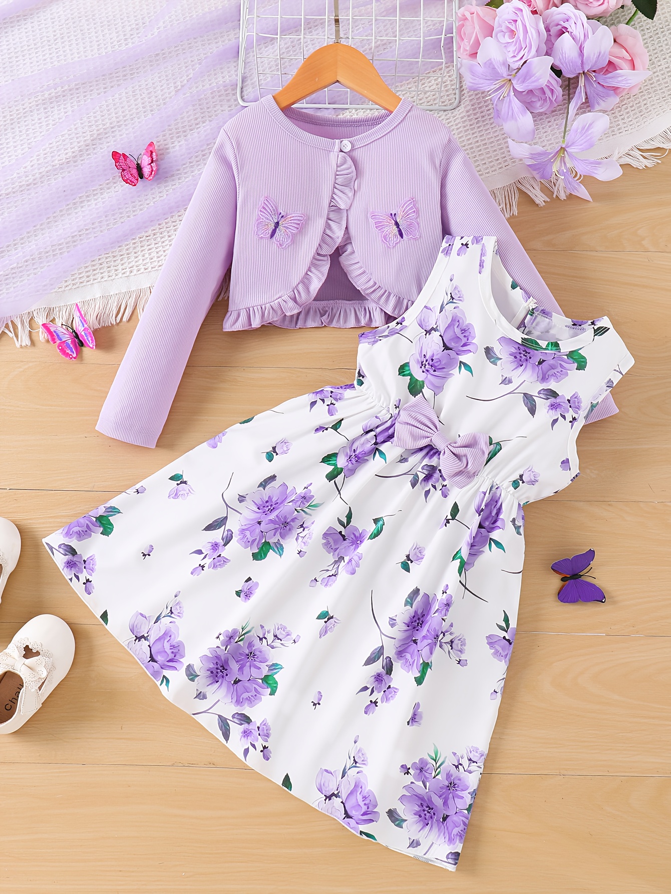 strapless open back dress Deep Purple Velvet Plus Size Toddler Girl's Dress  Nancy Long Sleeve   WonderlandByLilian