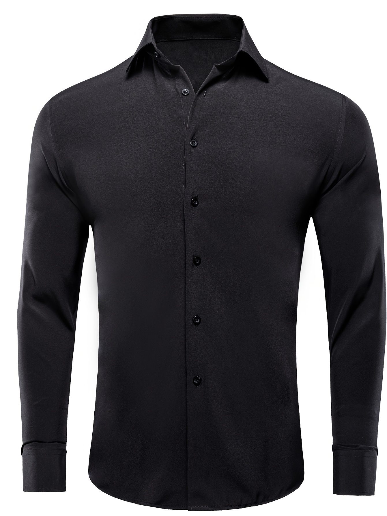 *'* Color Shirt * Long Sleeve No Wrinkle Button- Shirt Formal Tuxedo Dress  Formal Shirt Business Casual Party Shirt...