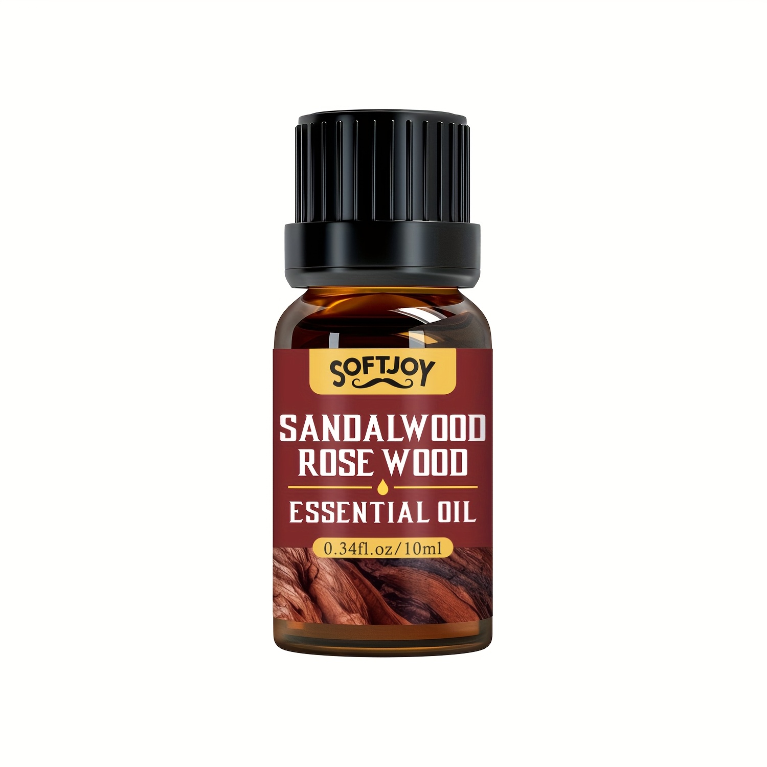 TEMU 10ml Sandalwood Essential Oil, Beard Care - Designed For Men's Beard Care, Moisturizing Formula, Refreshing And Non-greasy, Making The Beard Fuller, Portable Travel Set, , Father's Day Gift