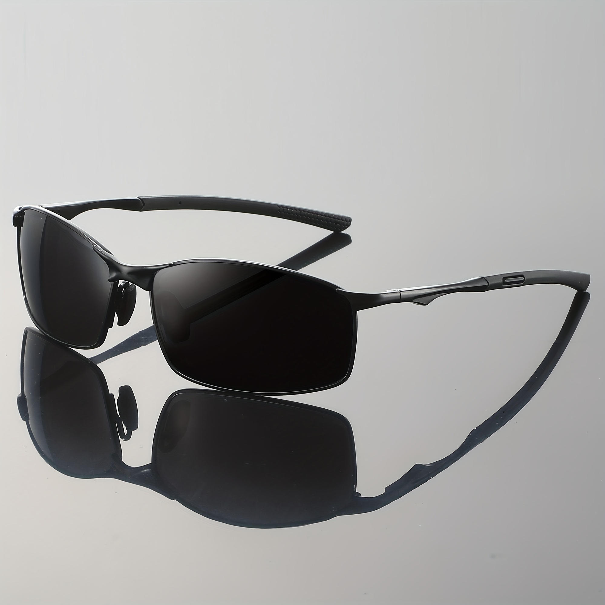 mens square classic business polarized sunglasses outdoor driver driving fishing shades party selfie night driving sunglasses