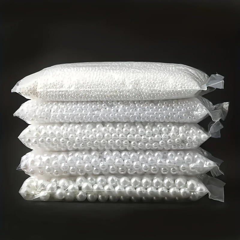 TEMU 2000pcs Elegant White Beads 5mm - Ideal For Diy Jewelry, Bracelets, Necklaces & Crafts