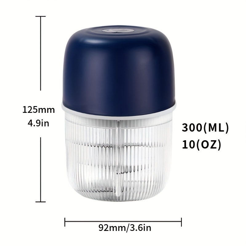 electric garlic chopper usb rechargeable electric food chopper mini   chopper garlic grinder onion chopper vegetable blender suitable for garlic ginger   meats etc father gift Product details 8