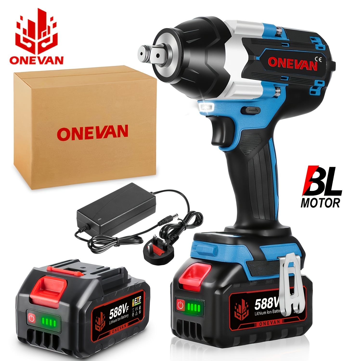 1800N.m Brushless Electric Wrench with 3-Speed Adjustable Settings
