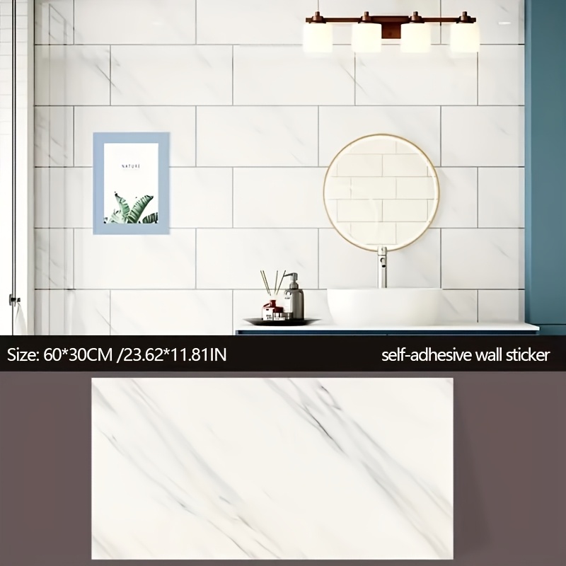 40pcs self wall stickers wall panels glossy removable wall stickers tile wallpaper oil proof stickers kitchen waterproof and oil proof heat resistant stickers suitable for kitchen bathroom wall renovation stickers details 1