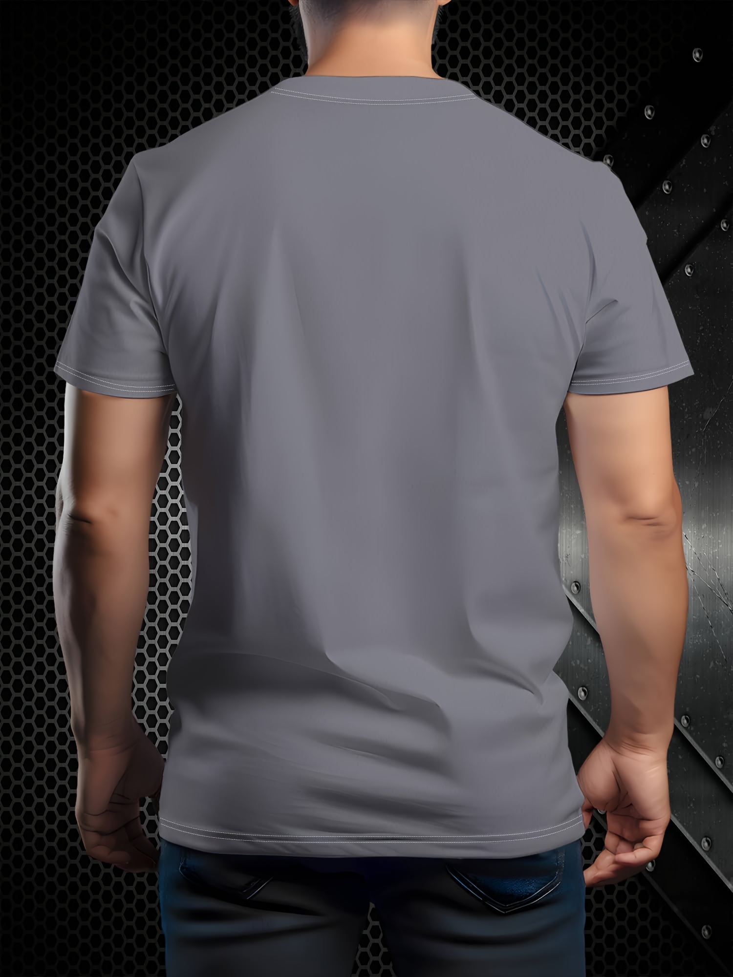 Men's Premium Black Graphic T-Shirt - Minimalist Casual Round Neck Summer Tee with Bold White Lettering, Machine Washable Regular Fit for Everyday & Semi-Formal Wear - Ideal for Fashion-Forward Europeans & Modern Men's Style, Versatile Clothing, Contemporary Design, Highquality Fabric, Breathable Shirt, Fashionconscious Men