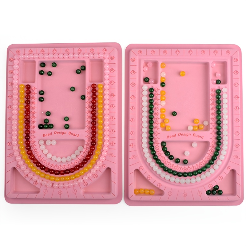 Image of 2pcs Necklace Design Board Beading Board Size Gauge Measuring Board For Beading Jewelry Making Tool And Bead Board For Handmade Jewelry Making