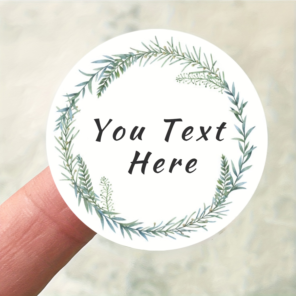 TEMU High-quality Custom Personalized Stickers, Round Labels, Bottle Labels, Warning Stickers, Self- Stirring Stick Labels, Suitable For Weddings,