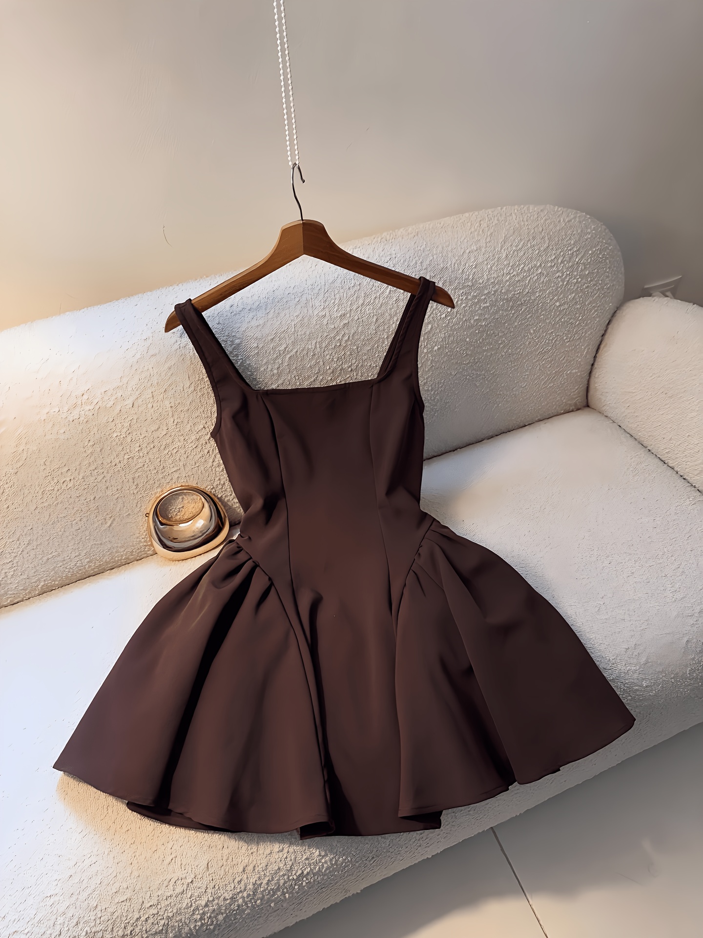 women brown dress - Oman