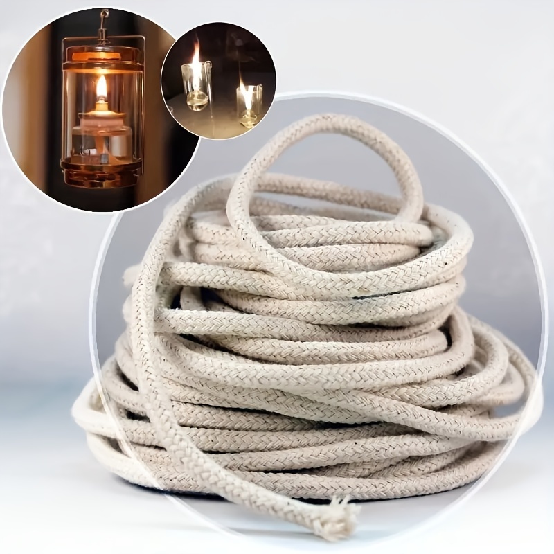 

Premium Braided Candle Wick - Ideal For Diy Candle Making & Crafts, Oil Or Kerosene Lamps - Home Decor For Holidays Like Halloween, Christmas, Easter