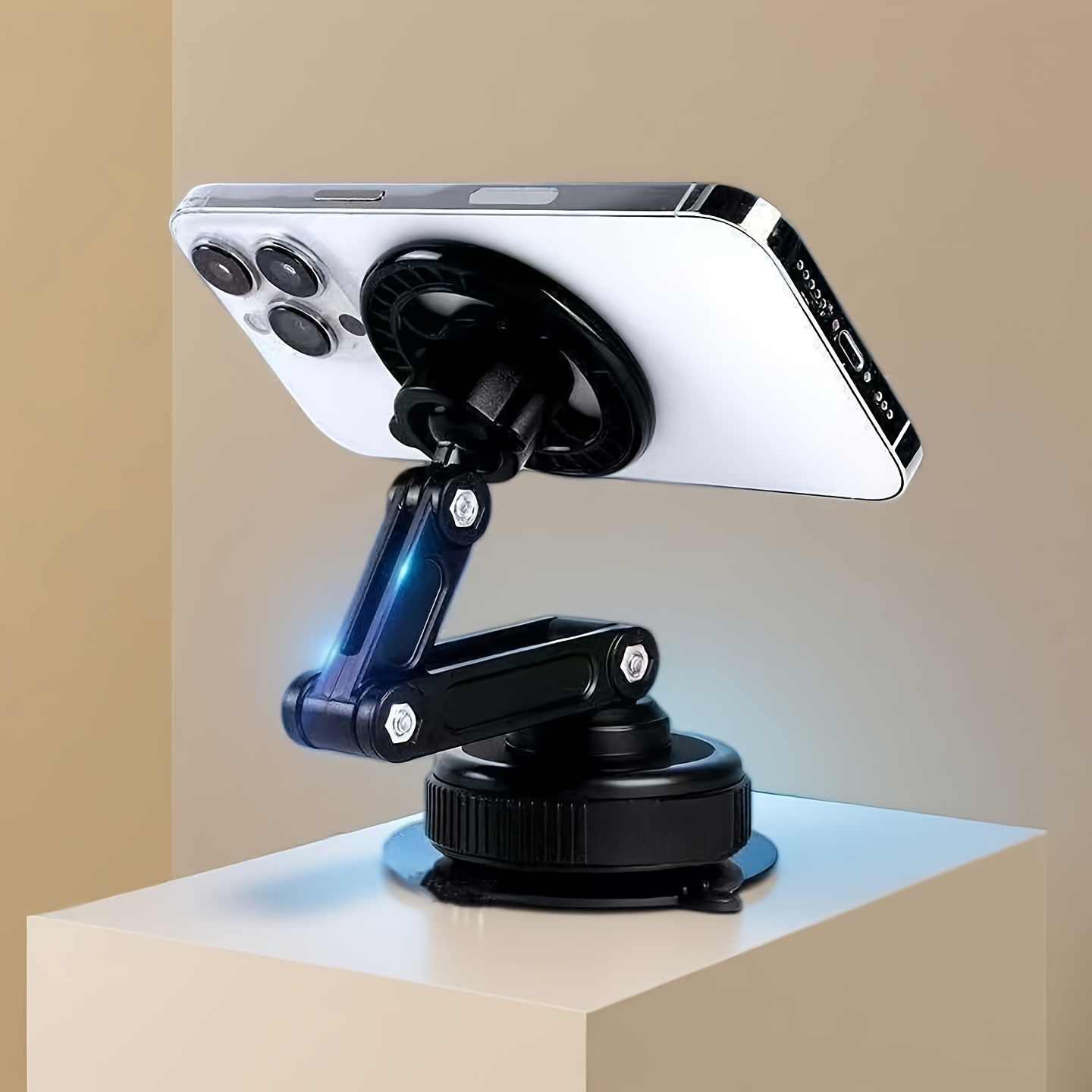TEMU Funstar 2026 New Magnetic Phone Holder, 1pc Rotatable And Foldable Multi-angle Robotic Arm Design Phone Stand, Suitable For Multiple Such As