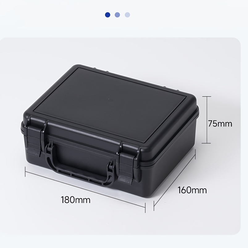 TEMU Custodia di portatile antiurto, custodia in plastica PP per strumenti, per attrezzi e accessori