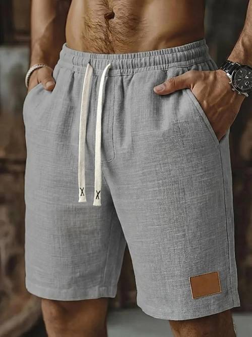 mens drawstring pocket summer shorts