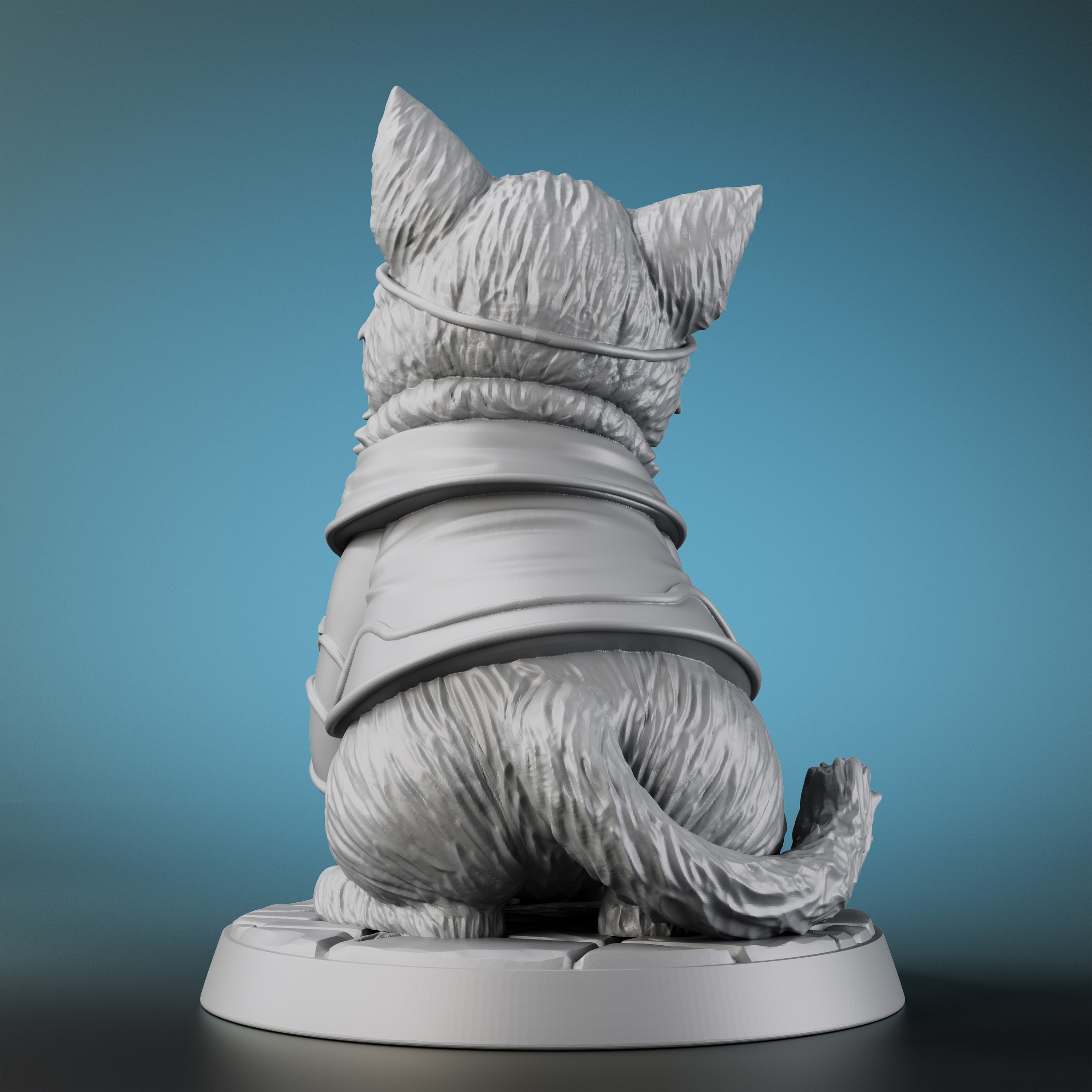 Unpainted DND Cat Miniature Figurine For Tabletop RPGs – Fantasy Collectible For Dungeons & Dragons, Pathfinder | Designed By M3DM