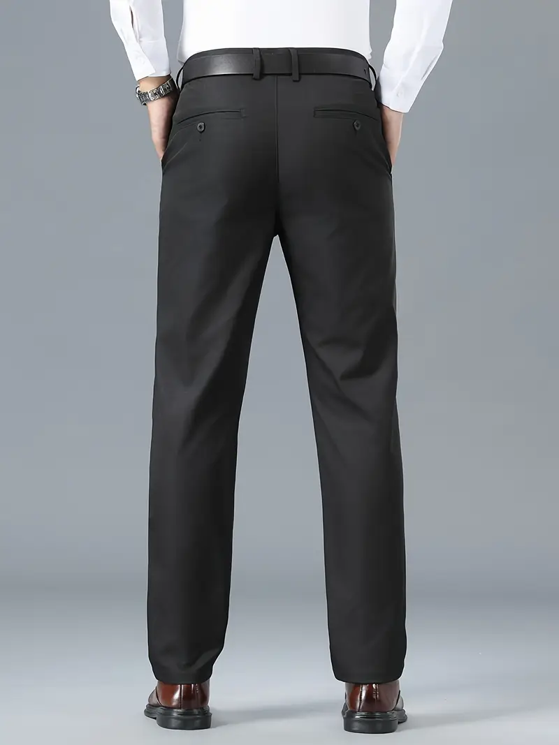 100 polyester dress pants Edwards 2290 Men's Polyester Flat Front Pant - Black - 50