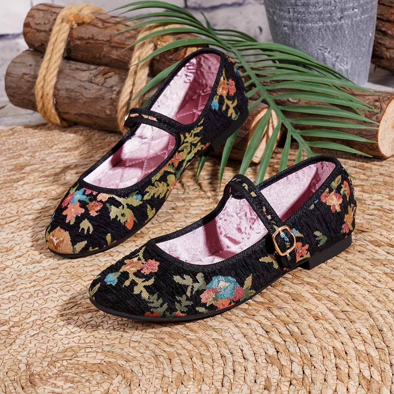 Floral Print Floral Flats Women's Shoes Women'S Floral Print