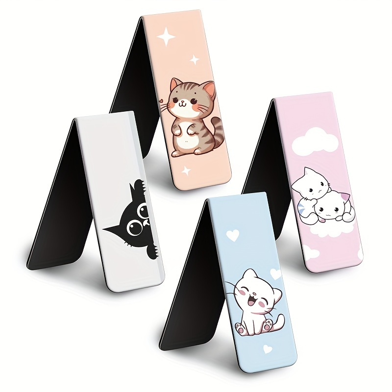 

4pcs/pack4 Cat Bookmarks Markers, For , For (4pcs/set)