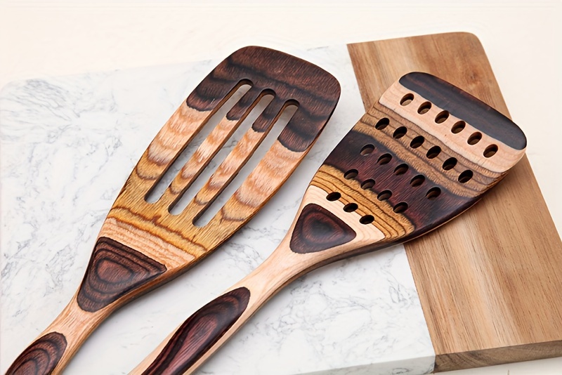 set of wooden cooking utensils including a pakkawood ladle and   tools for wholesale details 2