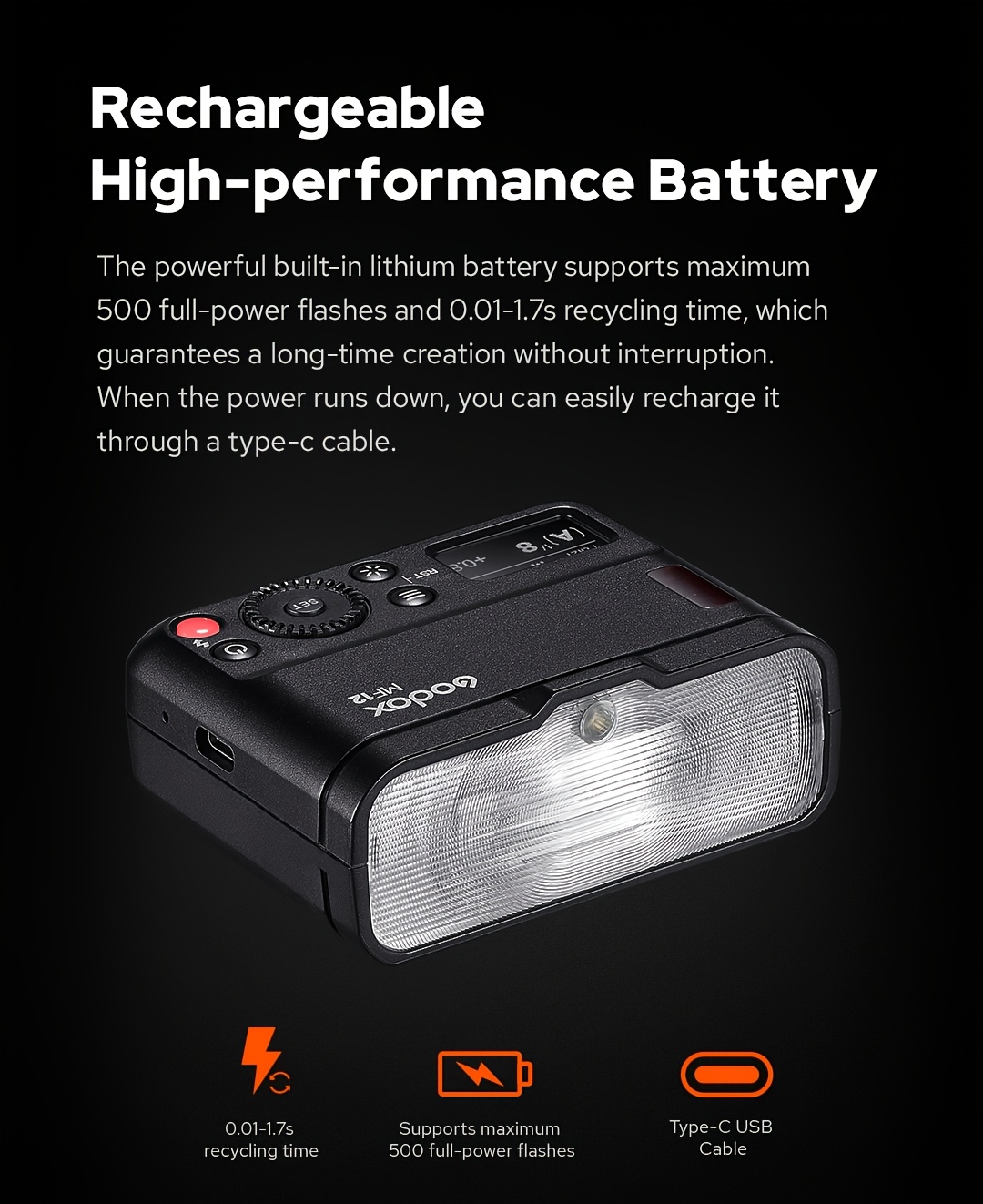 kit flash macro   mf12-  mf12-  a 2 luci ttl 2.4g wireless con batteria ricaricabile integrata,   portatile per fotografia macro di gioielli, cibo, insetti, compatibile con fotocamere dslr  , nikon, sony Dettagli dell'articolo 12