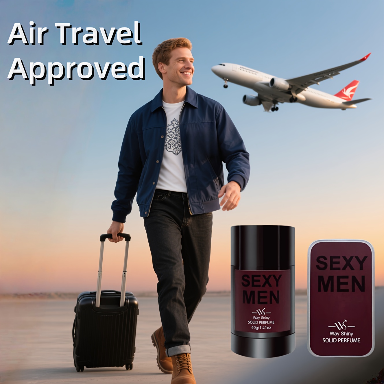 QXG21 Men'S Solid Perfume Features a Refreshing Oriental Woody Scent, Long-Lasting Fragrance, Ideal for Gentlemen, Perfect for Dates And Sports.