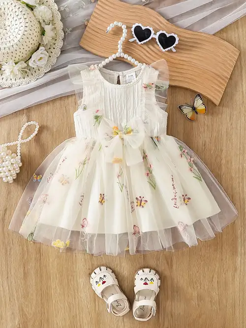 princess dress for newborn Elegant Baby Girl Flower Girl Toddler First Birthday Party Dress, Pink / 5-6 Years (130cm) 1 Year (80cm) 50 19.69 49 19.29 50 19.69 1 princess newborn baby girl dresses