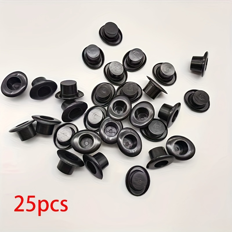 Image of 25pcs Of Small Decorative Hats For Parties, Including Black Top Hats, Props, Snowman Hats, And Groom Hats