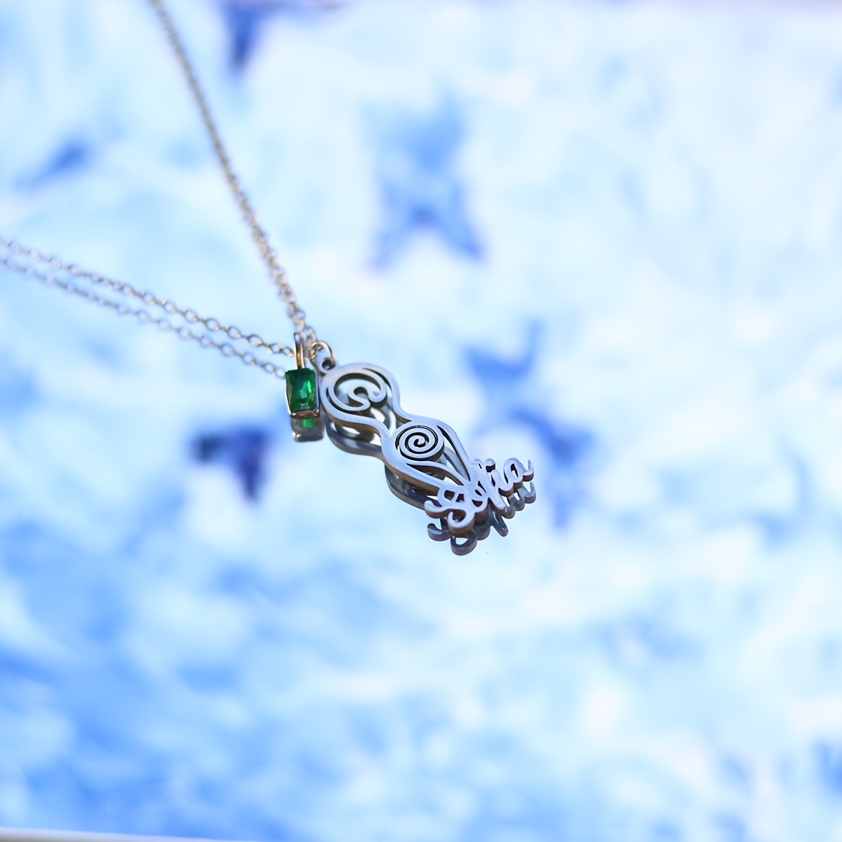 Personalized Spiral Pendant Necklace with Custom Name