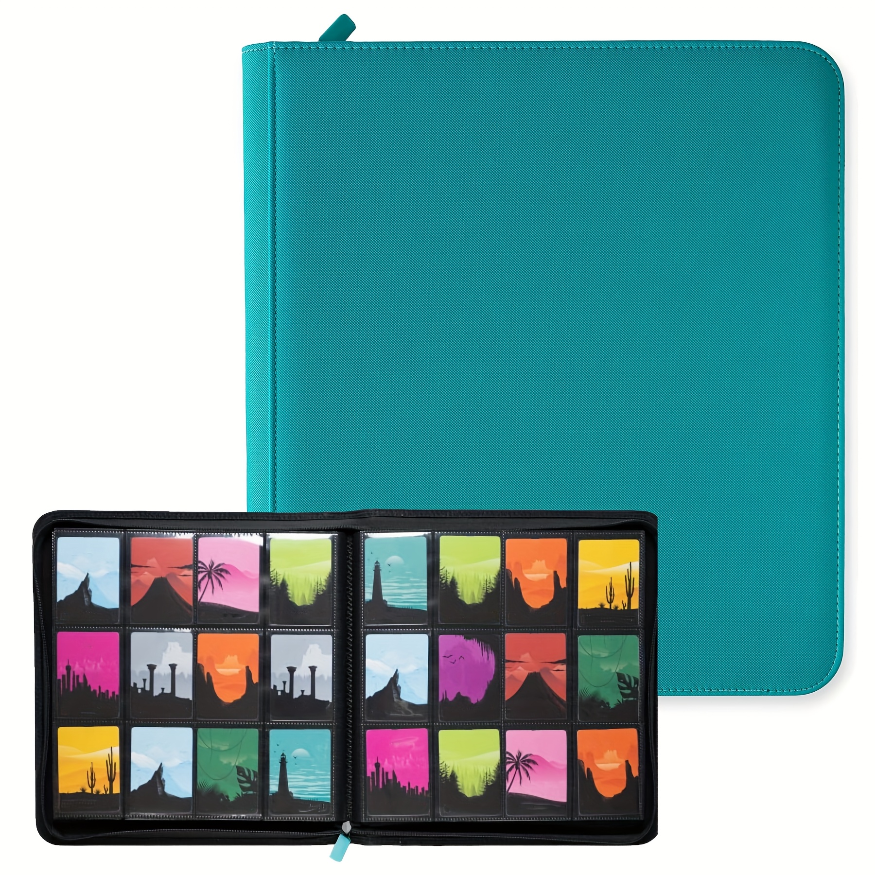 4 pocket page protectors, pocket binder card holder reversible 100 sheets,  pocket page protectors, sports and game cards, business cards, for 3 ring  binder. - toys & games - Temu