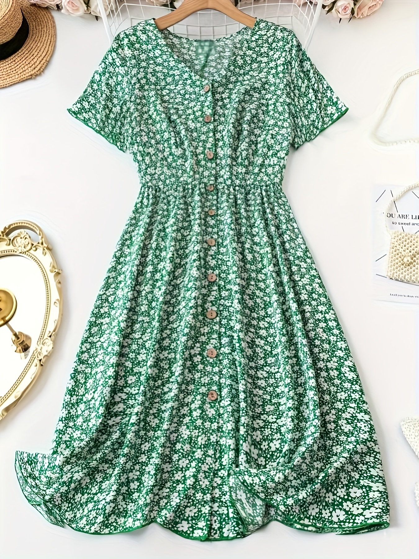 plus size womens plus size short sleeve midi dress small - Temu