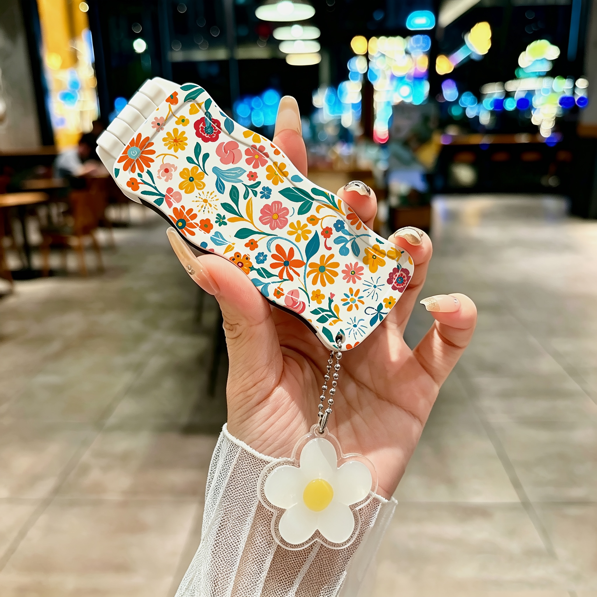 TEMU Specchietto da Viaggio con Pieghevole e Cuscino d'Aria - Specchio da Trucco Portatile con Supporto Regolabile - Ciondolo - Regalo per le Vacanze