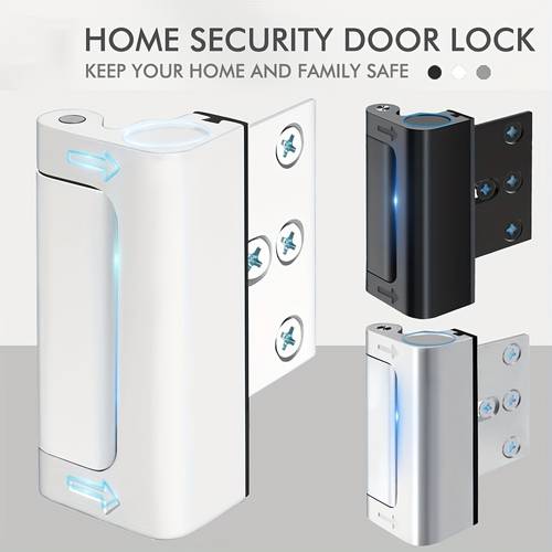 security door reinforcement locks door reinforcement lock with 3 inch stop 800 lbs for swinging door upgrade night lock to your home suitable for occupational work industrial use