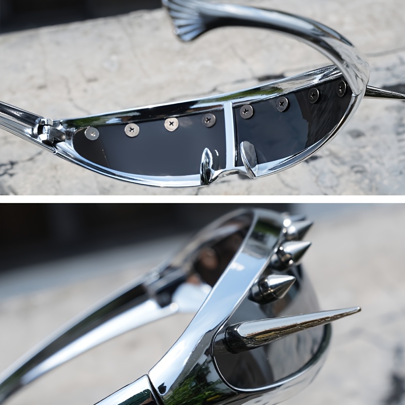 CANKUYZ Cyberpunk Devil Glasses for Halloween & Themed Parties