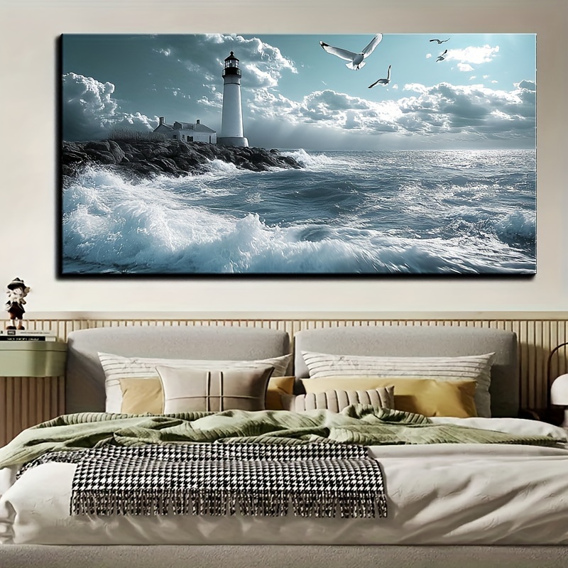 TEMU Décoration océanique pour la plage, mural pour à coucher, , à domicile, , décoration murale pour la plage, toile de fond pour la décoration
