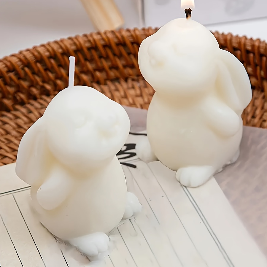 

1pc 3d Lop-eared Rabbit Silicone Mold For Crafts And Supplies, Shape