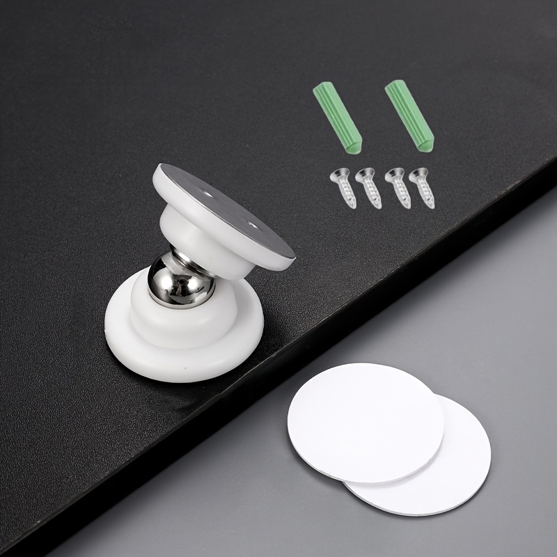 2pcs/set Kit - No Drilling Required, Shock And Weather Resistant, Floor Suction Door Soft Rubber Magnet, Suitable For Home And Office Use