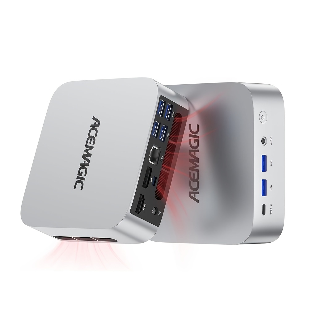 Image of 7 7735hs Mini Pc (up To 4.75ghz), 24gb Lpddr5 5500mhz, 512gb , Triple 4k Display, 2.5g Lan, Wifi 6, Graphics (12 Cores), Small Desktop Computer For Business/home