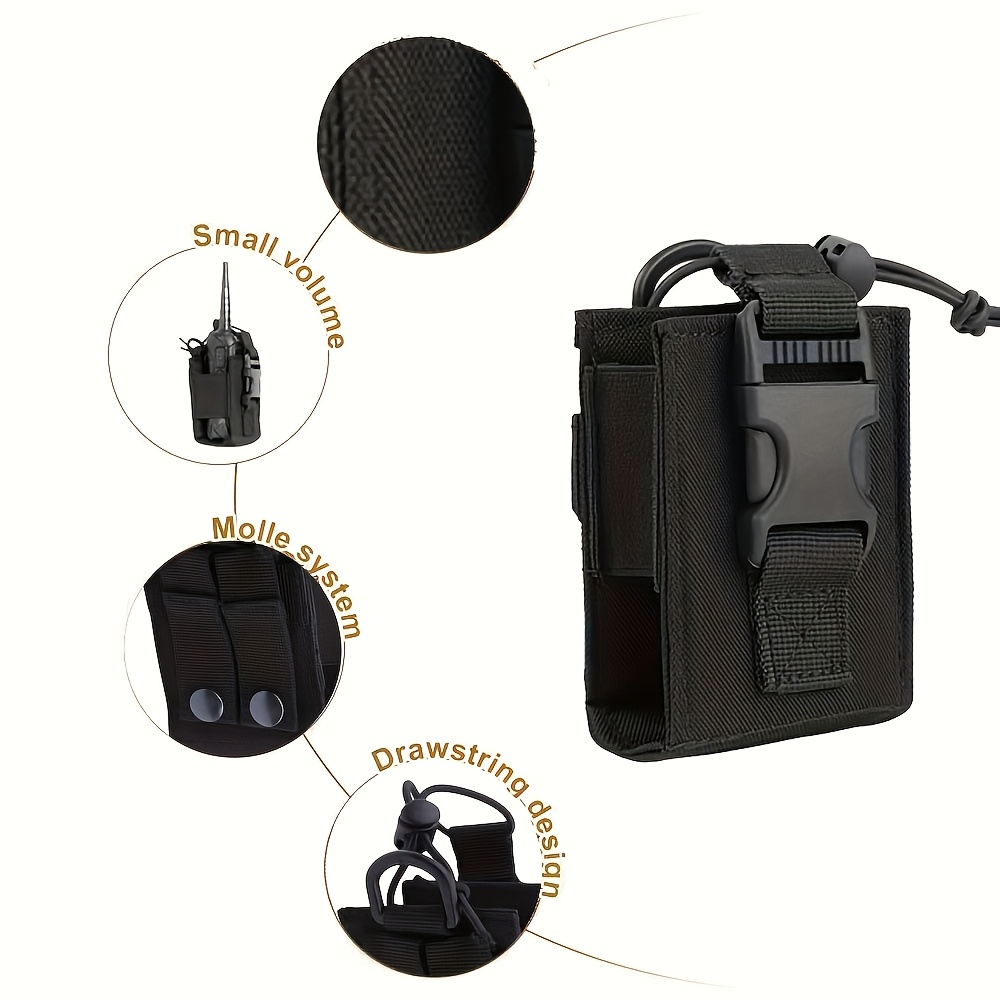 E-shop Neue Outdoor-Sport-Walkie-Talkie-Gürteltasche, tragbare drahtlose verstellbare taktische Walkie-Talkie-Schutzhülle, multifunktionale Outdoor