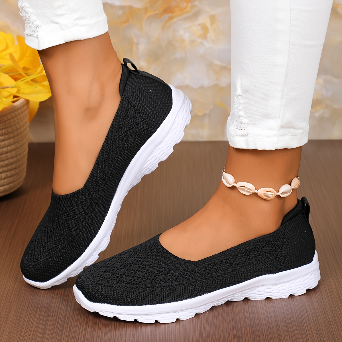 TEMU Casual Women's Shoes, Low-top Flat Comfortable Walking Shoes, Women Shoes