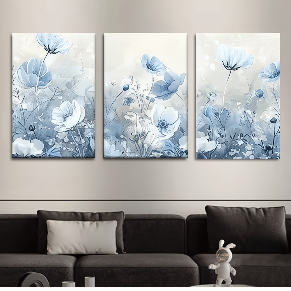 TEMU 3 Pezzi, Pittura Su Tela - Senza Cornice, , Ornamento Decorativo Da Appendere, Soggiorno, Biblioteca, Ufficio, Caff癡, Bar, Astratta, Regalo Per